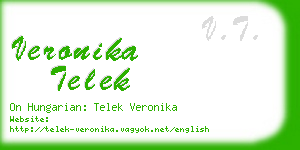 veronika telek business card